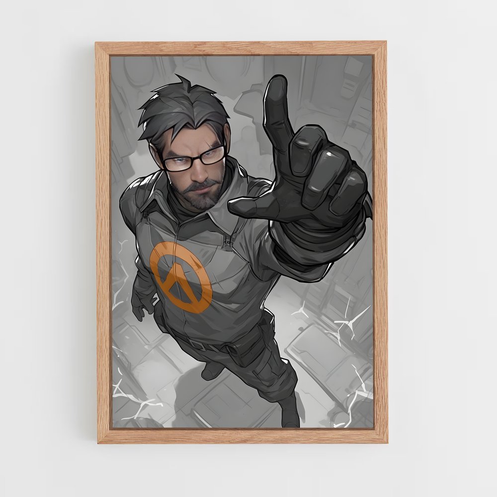 Poster Peacekeeper Freeman – affiche Half life (vue 4)